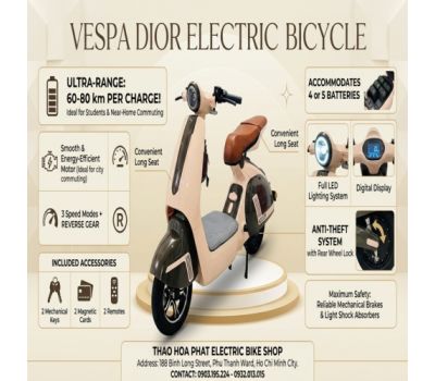 Xe Đạp Điện Vespa Dior