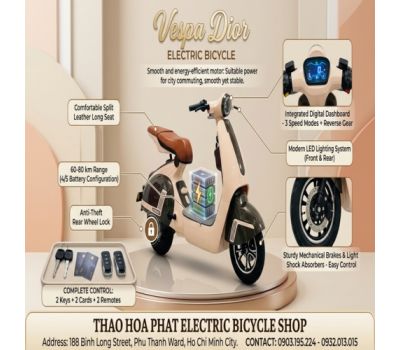 Xe Đạp Điện Vespa Dior
