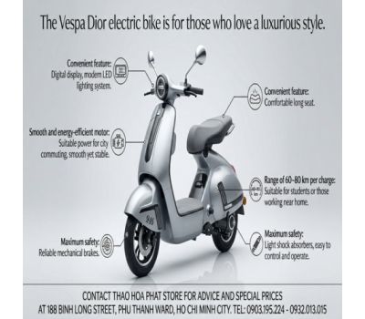 Xe Đạp Điện Vespa Dior