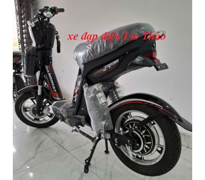 XE ĐẠP ĐIỆN CAP-A PHANH ĐĨA MÀU ĐỎ ĐEN