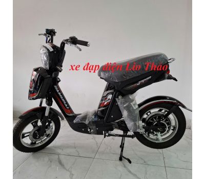 XE ĐẠP ĐIỆN CAP-A PHANH ĐĨA MÀU ĐỎ ĐEN