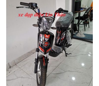 XE ĐẠP ĐIỆN CAP-A PHANH ĐĨA MÀU ĐỎ ĐEN