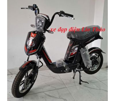 XE ĐẠP ĐIỆN CAP-A PHANH ĐĨA MÀU ĐỎ ĐEN